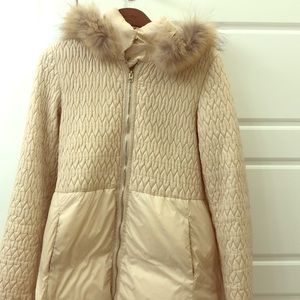 Cute down long jacket